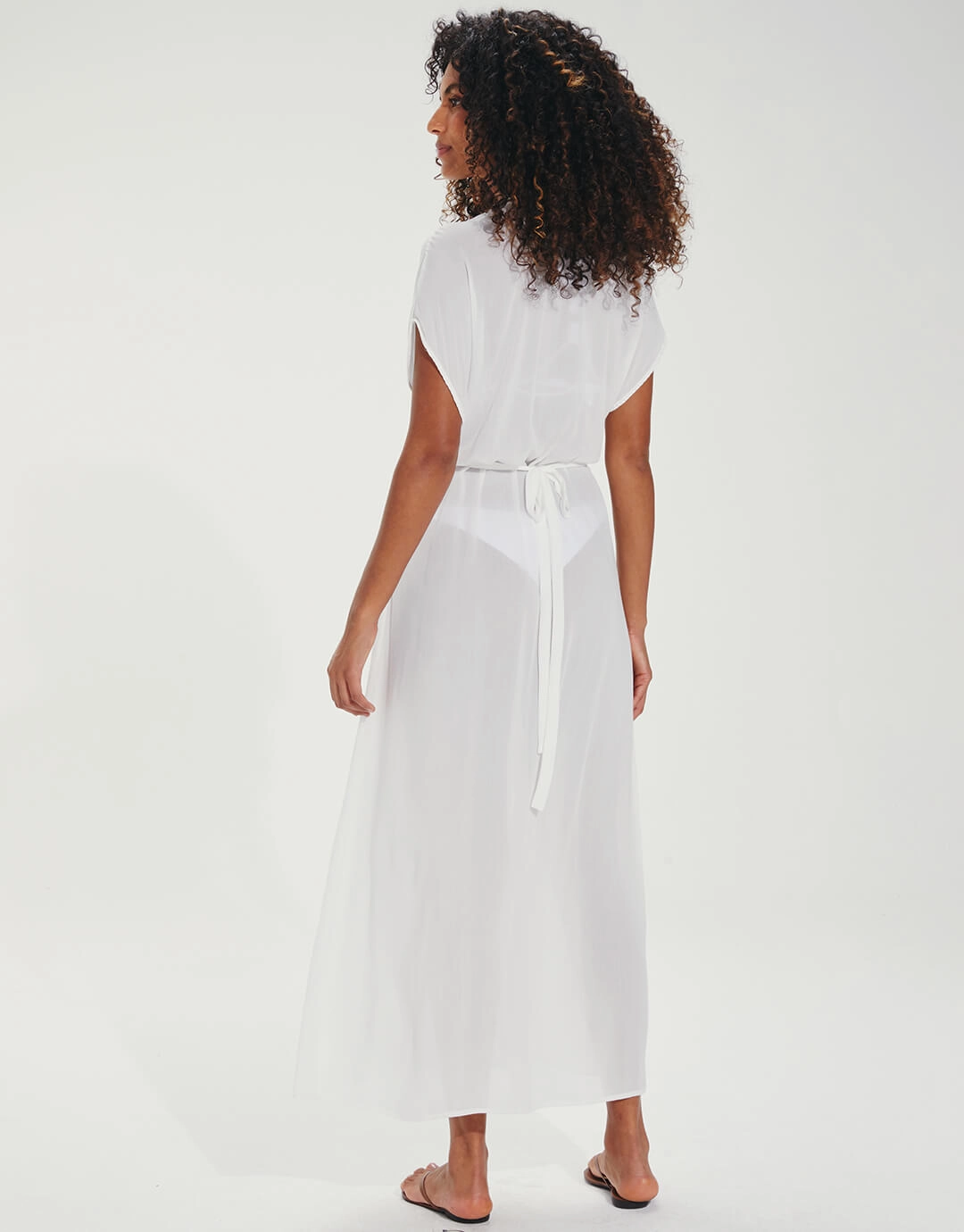Yara Detail Long Cover Up - Off White