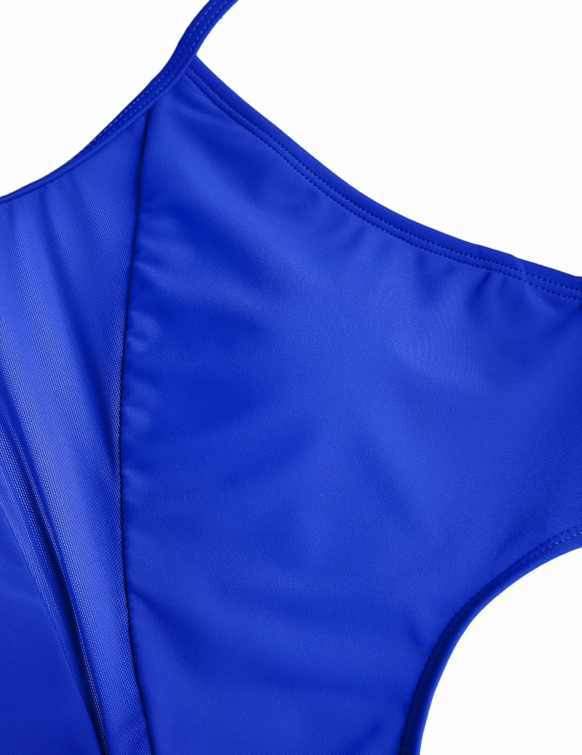 ZAFUL One Piece Swimsuit for Women Halter Neck Cutout Mesh Bathing Suit Sexy Open Back Ruched Drawstring Cheeky Swimwear
